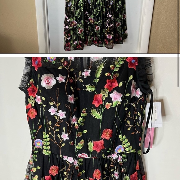 Aqua Dresses & Skirts - Aqua Formal Embroidered Midi Dress